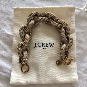 J. Crew gold and pave bracelet